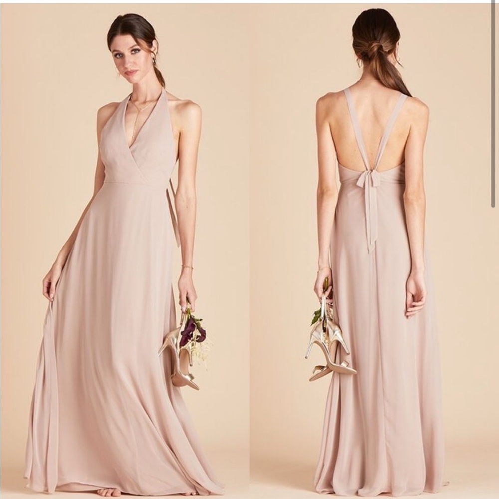 Birdy‎ Grey Moni Taupe Convertible Dress Bridesmaid Wedding Size S
